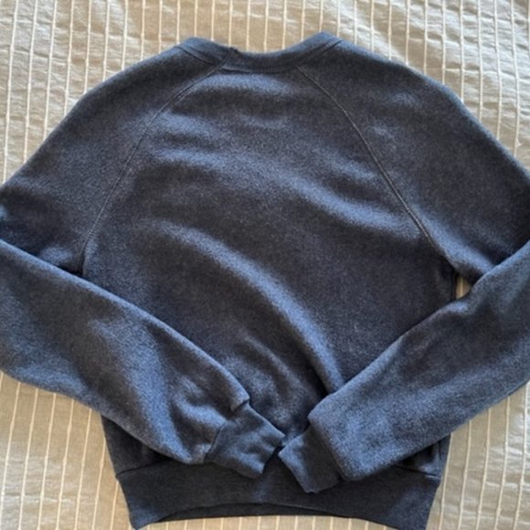 Alternative Apparel Teddy Baby Champ Textured Crewneck Sweatshirt Blue, XS - Picture 5 of 5